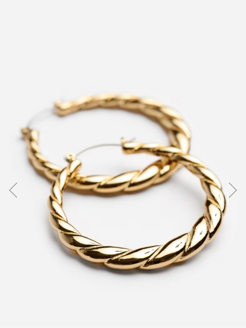 Johnny Was Ridged Rope Hoop Earrings - Picture 2 of 6